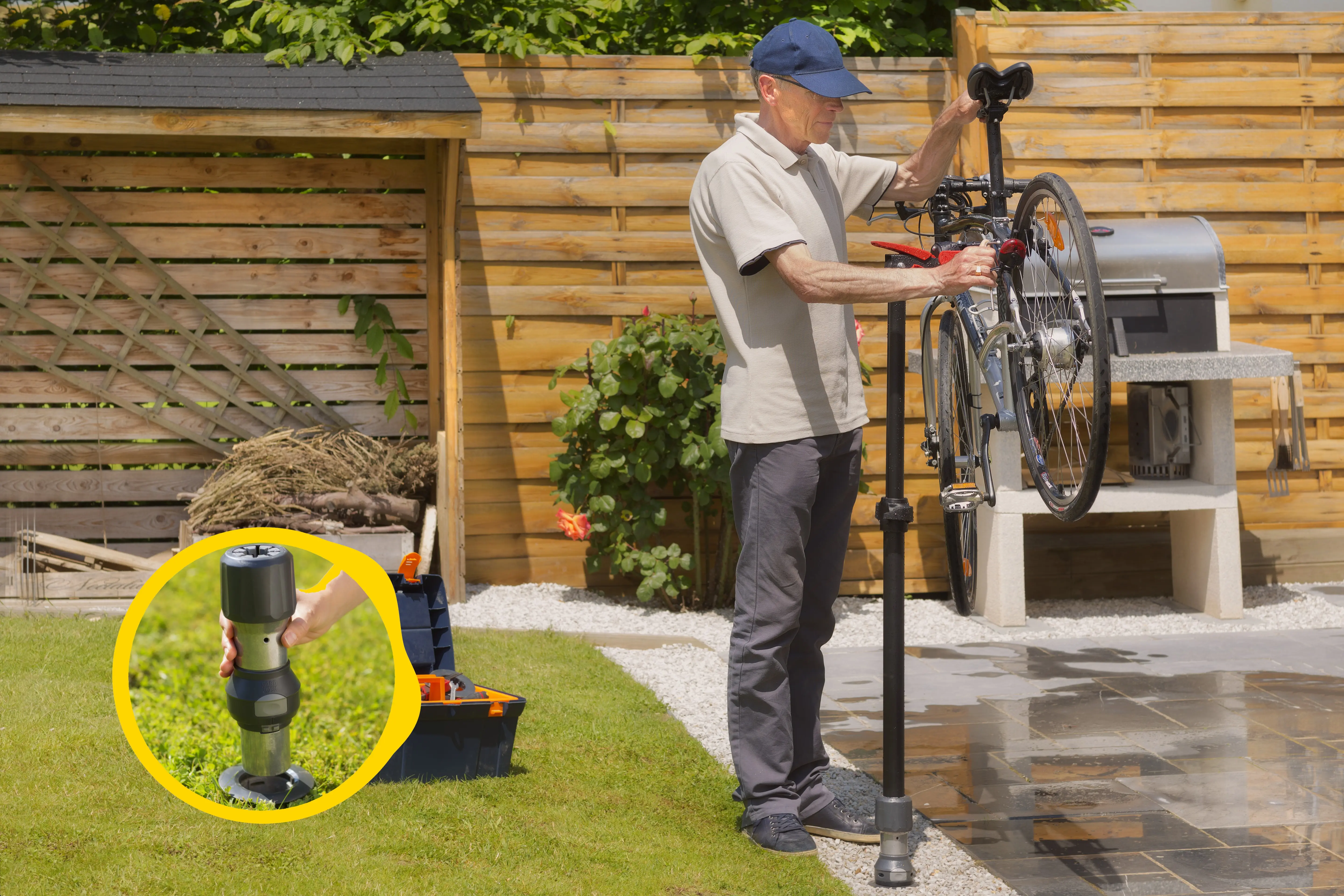 Soporte para bicicleta para mantenimiento y reparación