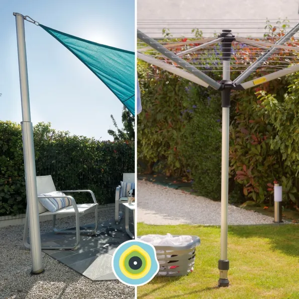 Vela de sombra y ancla de tendedero Gard & Rock