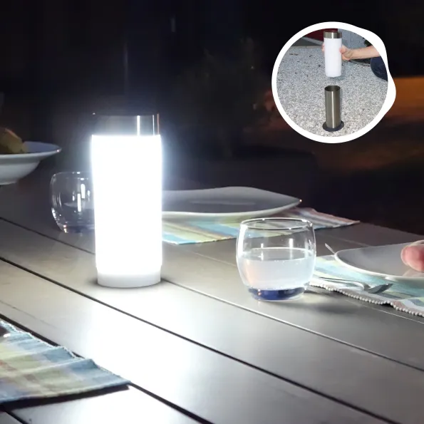 Linterna LED desmontable, lámpara solar portátil para mesa o iluminación ambiental