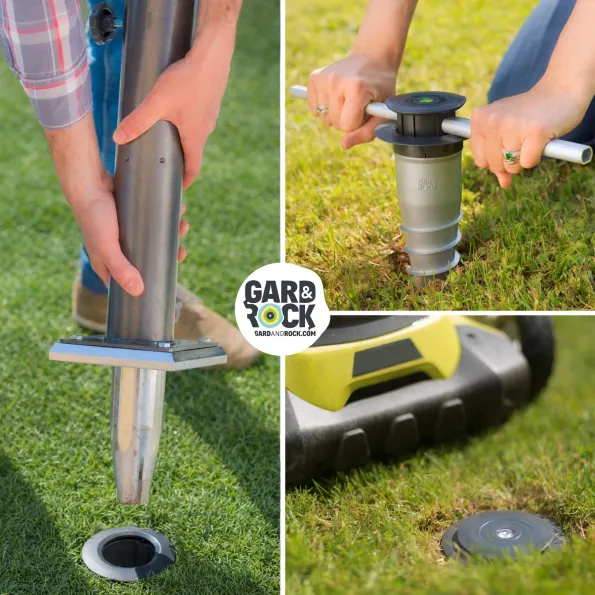 Détails du concept avec zoom sur installation facile et sans encombrement